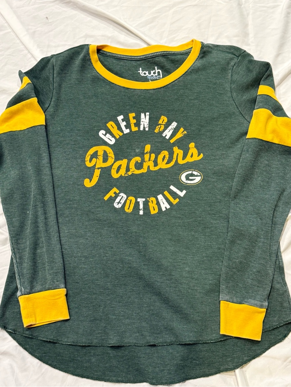 Touch by Alyssa Green Bay Packers ladies Long Sleeve Top - Green & Yellow